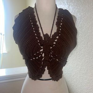 Butterfly Crochet Top - Large